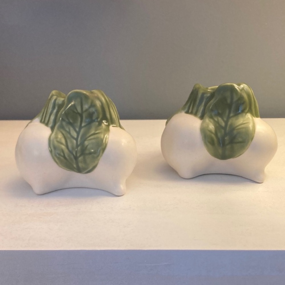 William Sonoma Farm Stand Radish Tiny Taper Candle Holders